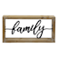 Framed Family Cutout Block Sign, 12x8