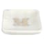 White Marbled Monogram Trinket Tray, M