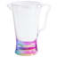 Clear Acrylic with Rainbow Finish Quart Pitcher & Lid