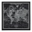 35X35 Vintage World Chart Canvas Art