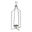 Grace Mitchell Oversized Silver Metal Floor Lantern, 28"