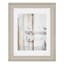 14x18 Matted to 11x14 Scoop Profile White Mat Wall Frame, Light Grey