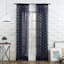 Found & Fable Peren Indigo Clipped Rod Pocket Sheer Curtain Panel, 84"