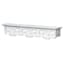 Curtis White Hand Carved Wooden Wall Shelf, 24x5