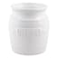 White Barrel Utensil Crock, 7"