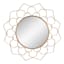 Crosby St. Metal Floral Cutout Wall Mirror, 34"