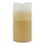 Honeybloom Brown Ombre Wax LED Pillar Candle with 6-Hour Timer, 3x6