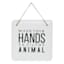 Wash Your Hands Ya Filthy Animal Metal Hanging Wall Sign, 8"