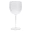 Clear Diamond Textured Acrylic Wine Glass