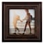 Bronze Ridged Scoop Profile Tabletop Picture Frame, 4x4