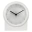 Laila Ali White Wooden Round Table Clock, 7"