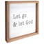 Let Go & Let God Wood Framed Wall Sign, 10"