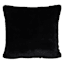 Bristol Black Faux Fur Oversized Throw Pillow, 24"