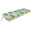 Paso Turquoise Outdoor Gusseted Bench Cushion
