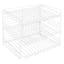 3-Tier White Wire Can Rack