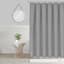 Tilly Grey Diamond Embossed Shower Curtain, 72"