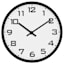 Classic School Round Wall Clock, 12"