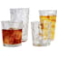 Cabrini 16-Piece Glassware Set 8 Coolers/8 Double Old Fashioned Glasses
