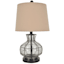 15in. Black Glass Accent Lamp