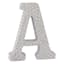 6" Silver Monogram Letter, A