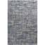 (A410) Strato Hatchure Blue Woven Shag Area Rug, 7.8x9.8