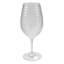 Clear Textured Acrylic Wine Glass, 23oz