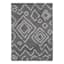 (C167) Dark Grey & Ivory Moroccan Style Shag Area Rug, 3x5