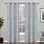 Found & Fable Rita Ice Blue Light Filtering Grommet Curtain Panel, 84"