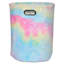 Kids Round Rainbow Fur Laundry Hamper, Large