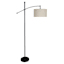 Bronze Metal Adjustable Floor Lamp, 63"