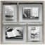 4-Opening Grey Wooden Float Collage Picture Frame, 20"
