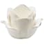 White Ceramic Rose Tealight Candle Holder, 3.5"