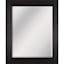 Woodgrain Embossed Espresso Framed Beveled Wall Mirror, 28x34
