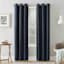 Tremont Indigo Thermal Room Darkening Grommet Curtain Panel, 84"