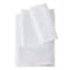 White Pleated Trim Cotton Hand Towel, 16x26