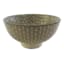 Beige Herringbone Pattern Porcelain Bowl, 4"