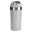 Grey Stainless Steel Venti Trash Can, 16.5gal