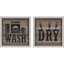 9X9 Wash And Dry Textured Framed 2-Piece Set