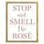 16X20 Stop Smell The Rose Framed Glass Wall Art