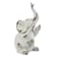 1-Piece Whitewashed Elephant Bookend, 8"