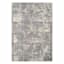 (D421) Grey & Ivory Modern Hatch Design Area Rug, 8x10