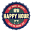 Happy Hour Metal Bottle Cap Wall Art, 14"