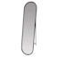 Oval Black Metal Floor Mirror, 15x61