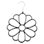 Black Flower Velvet Scarf Hanger