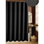 Black Waffle Weave Shower Curtain, 72"