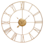 Brass Metal Round Wall Clock, 41"