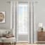 Providence Bark Metallic Silver Light Filtering Curtain Panel, 84"