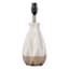 Neutral Faceted Teardrop Small Lamp Base, 14"