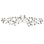 Silver Leaf Over The Door Wall Art, 48x12