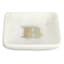 White Marbled Monogram Trinket Tray, B